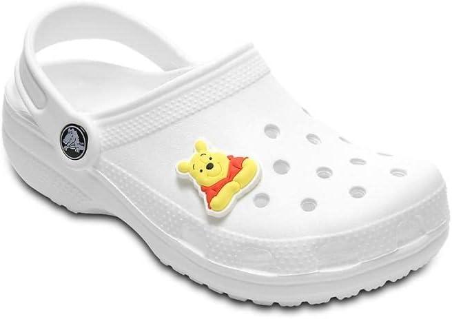 imageCrocs UnisexAdult Jibbitz Shoe Charms  Disney Characters Shoe Charm Singles Cute Charms for Girls and BoysWinnie Face Charm