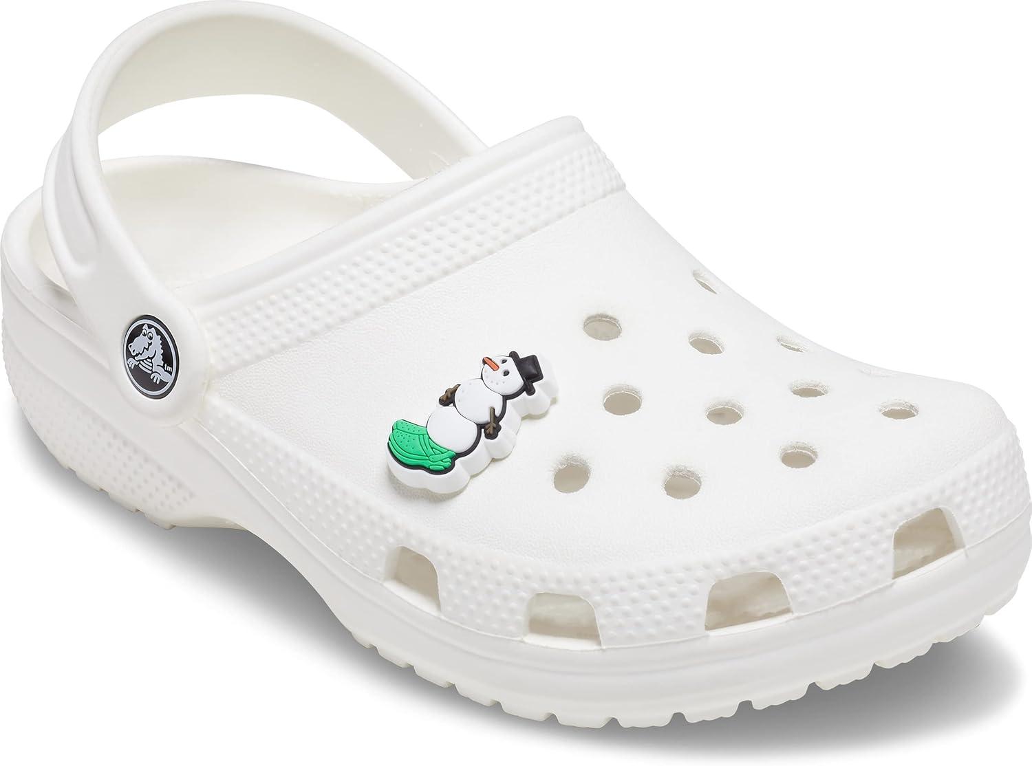 imageCrocs UnisexAdult Jibbitz Shoe Charms  Holiday and Christmas Shoe Charm Singles Cute Charms for Girls and BoysSnowman With Crocs
