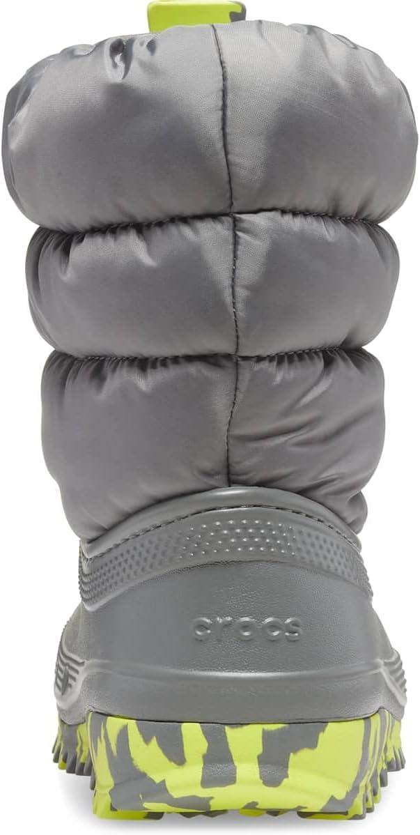 imageCrocs UnisexChild Classic Lined Neo Puff Boot SnowSlate Grey
