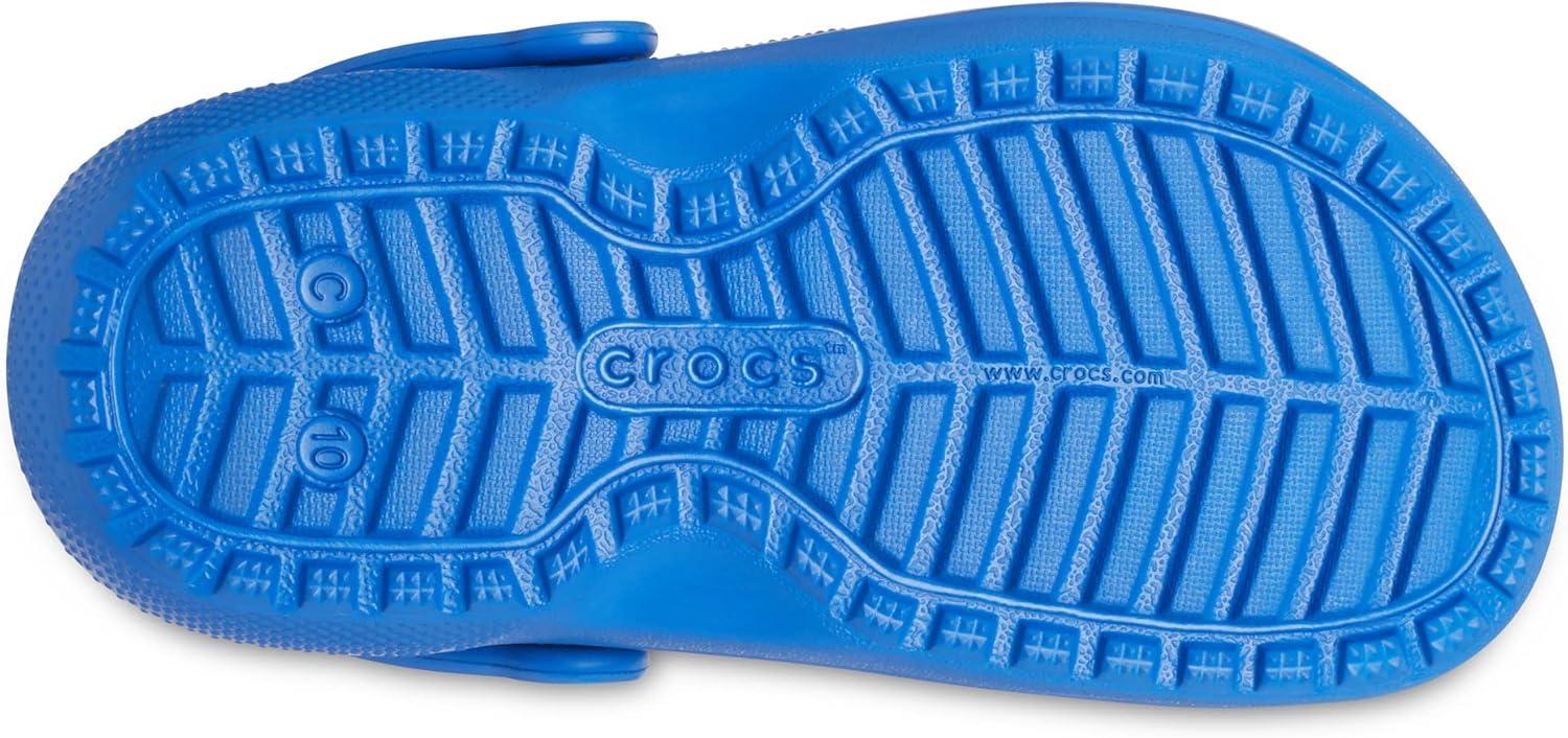 imageCrocs UnisexChild Classic Tie Dye Lined Clog  Kids SlippersBlue Bolt