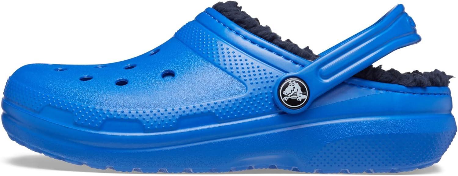 imageCrocs UnisexChild Classic Tie Dye Lined Clog  Kids SlippersBlue Bolt