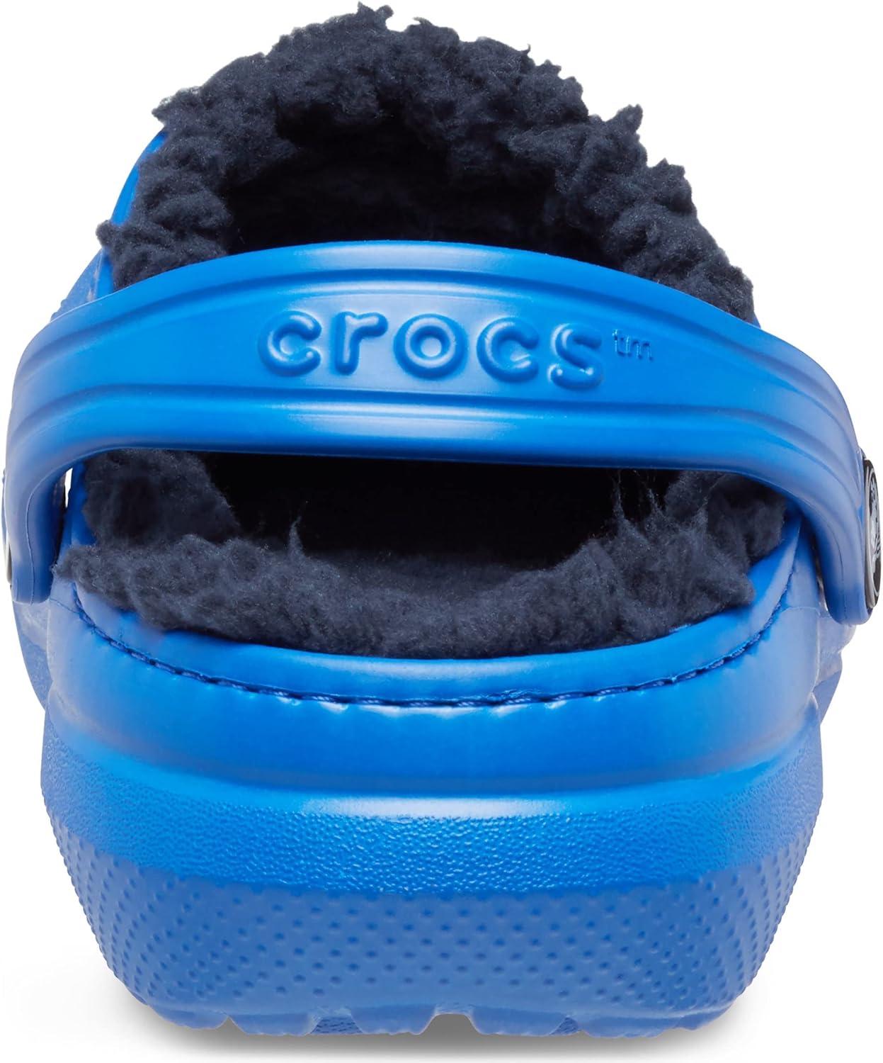 imageCrocs UnisexChild Classic Tie Dye Lined Clog  Kids SlippersBlue Bolt