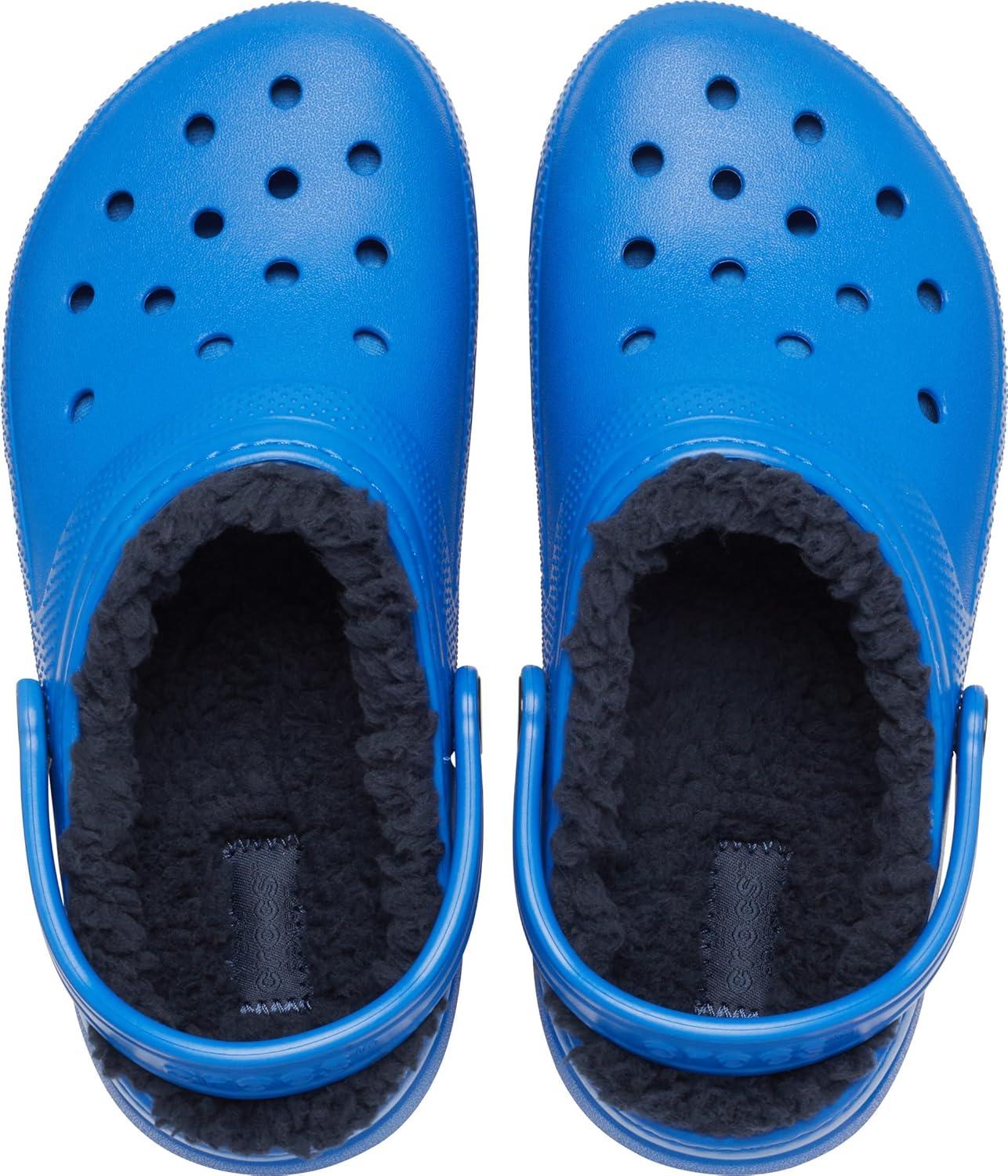 imageCrocs UnisexChild Classic Tie Dye Lined Clog  Kids SlippersBlue Bolt