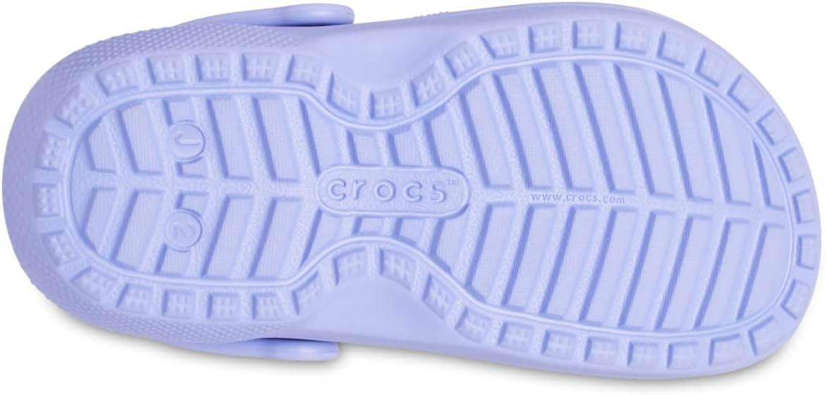 imageCrocs UnisexChild Classic Tie Dye Lined Clog  Kids SlippersDigital Violet