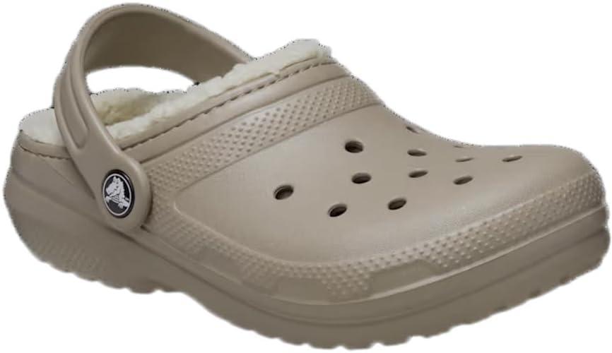 imageCrocs UnisexChild Classic Tie Dye Lined Clog  Kids SlippersMushroom Bone