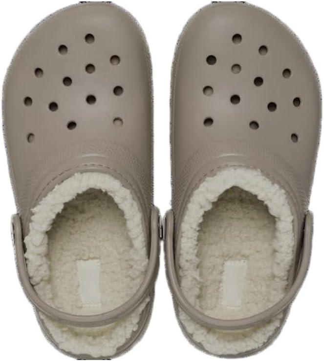 imageCrocs UnisexChild Classic Tie Dye Lined Clog  Kids SlippersMushroom Bone