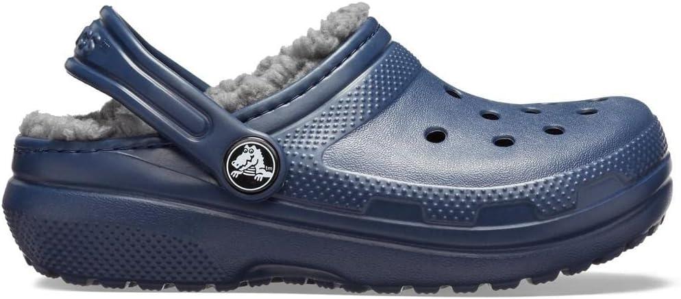 imageCrocs UnisexChild Classic Tie Dye Lined Clog  Kids SlippersNavyCharcoal