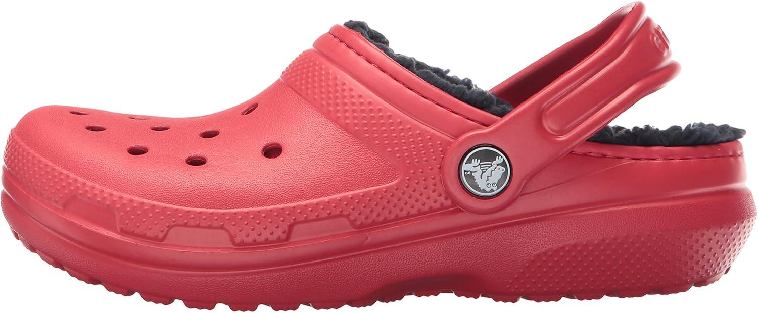 imageCrocs UnisexChild Classic Tie Dye Lined Clog  Kids SlippersPepper Navy