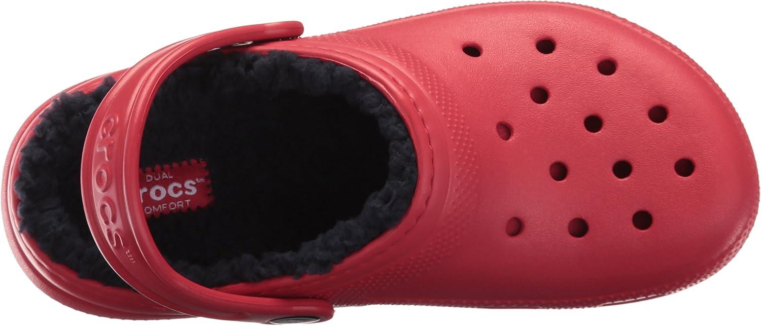 imageCrocs UnisexChild Classic Tie Dye Lined Clog  Kids SlippersPepper Navy