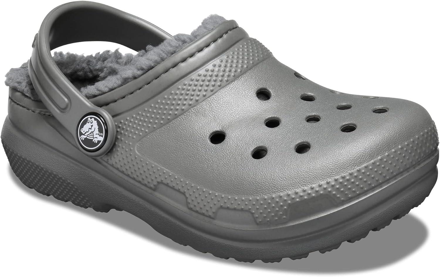 imageCrocs UnisexChild Classic Tie Dye Lined Clog  Kids SlippersSlate Grey