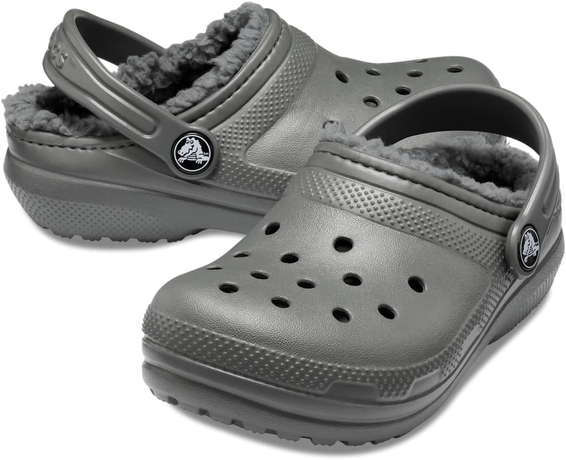 imageCrocs UnisexChild Classic Tie Dye Lined Clog  Kids SlippersSlate GreySmoke