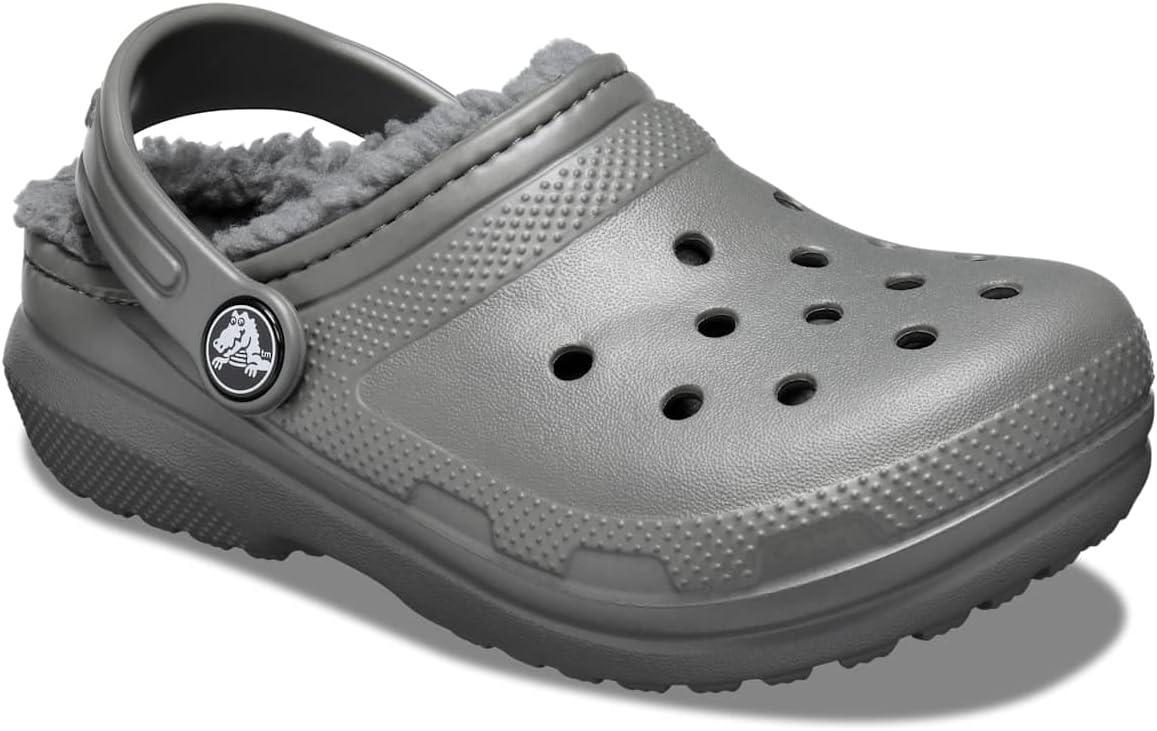 imageCrocs UnisexChild Classic Tie Dye Lined Clog  Kids SlippersSlate GreySmoke