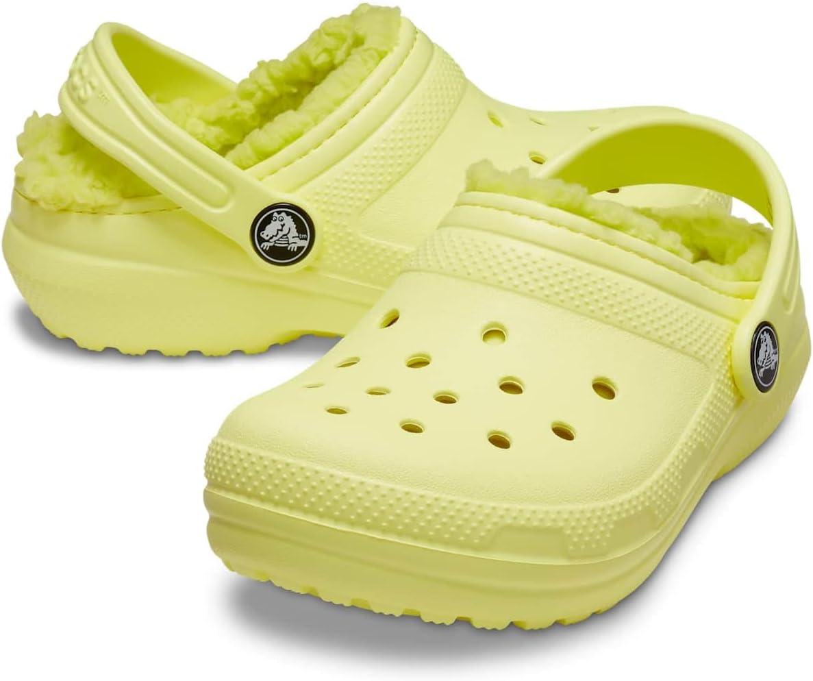 imageCrocs UnisexChild Classic Tie Dye Lined Clog  Kids SlippersSulphur