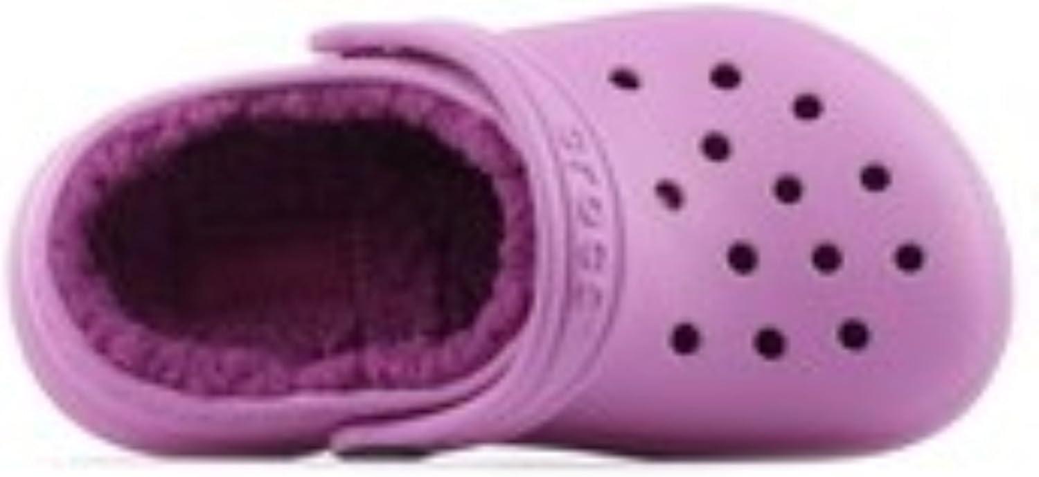 imageCrocs UnisexChild Classic Tie Dye Lined Clog  Kids SlippersTaffy Pink