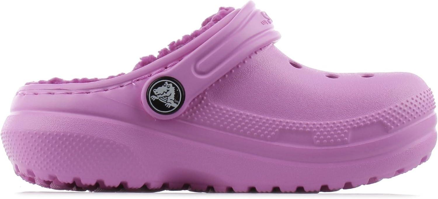 imageCrocs UnisexChild Classic Tie Dye Lined Clog  Kids SlippersTaffy Pink