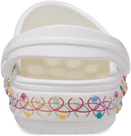 imageCrocs UnisexChild Crocband Rainbow Band ClogWhiteMulti