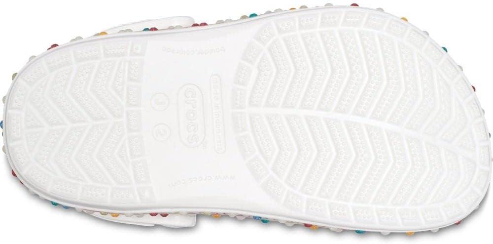 imageCrocs UnisexChild Crocband Rainbow Band ClogWhiteMulti