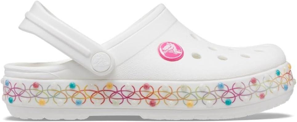 imageCrocs UnisexChild Crocband Rainbow Band ClogWhiteMulti