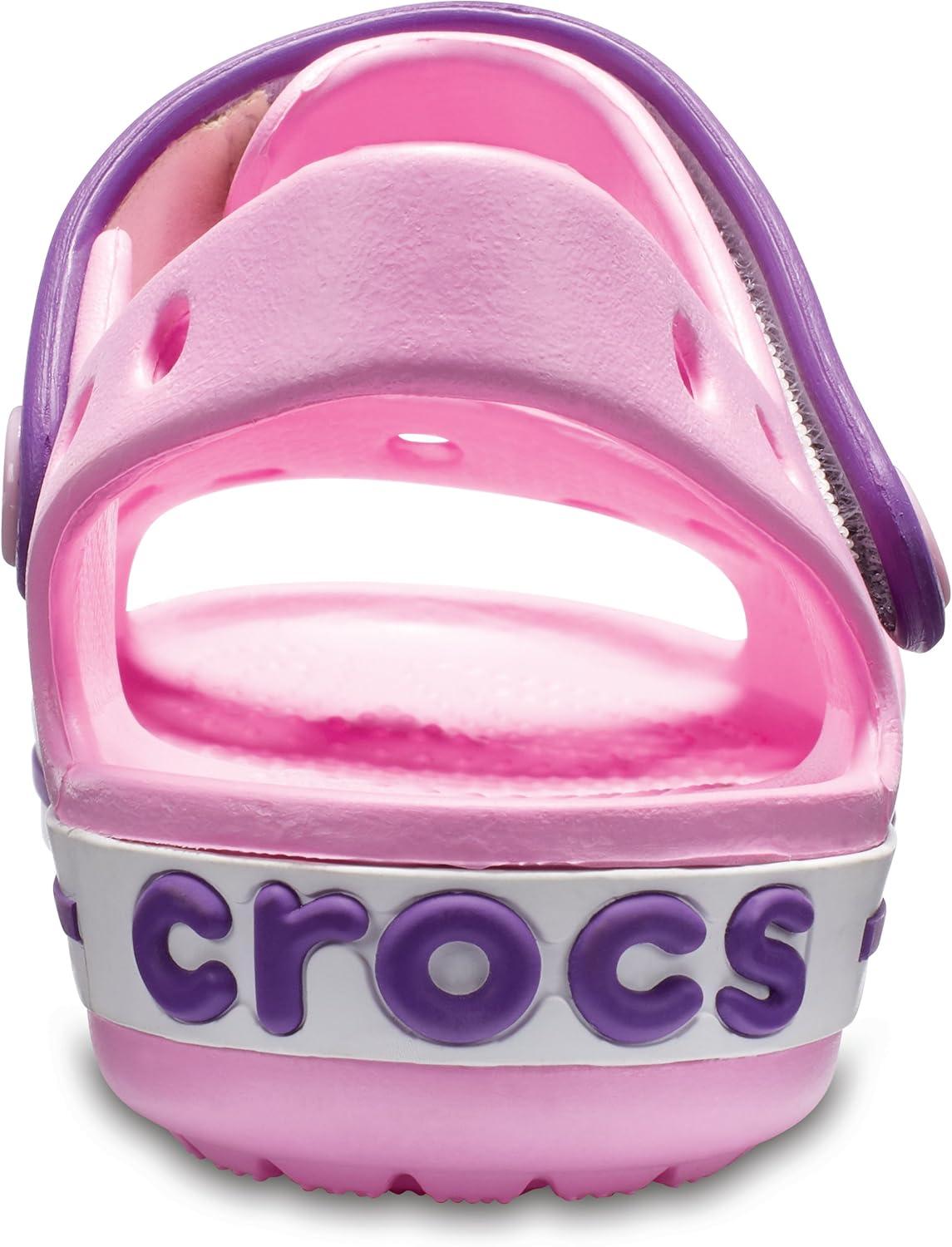 imageCrocs UnisexChild Crocband SandalCarnationAmethyst