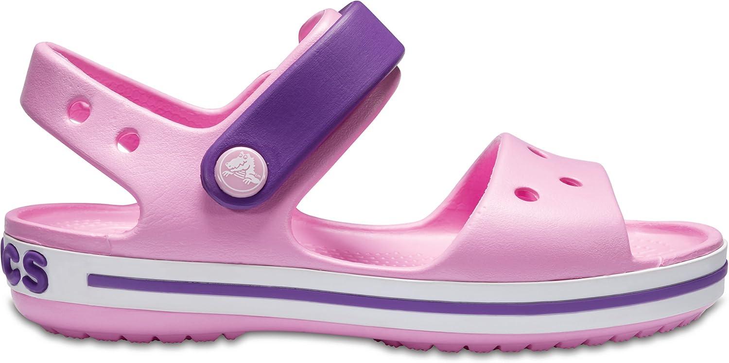 imageCrocs UnisexChild Crocband SandalCarnationAmethyst