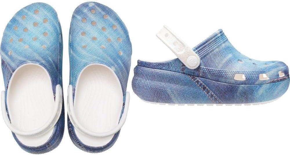 imageCrocs UnisexChild Cutie Crush ClogWhiteMulti Denim
