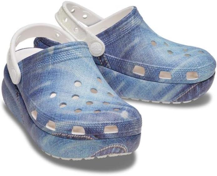 imageCrocs UnisexChild Cutie Crush ClogWhiteMulti Denim