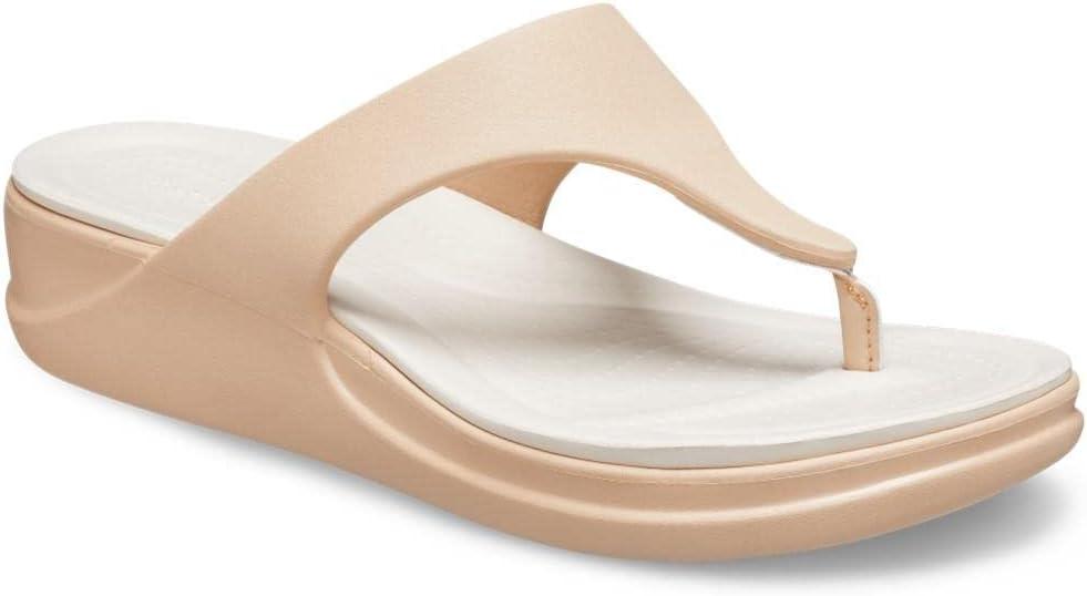 imageCrocs Womens Boca Wedge Flip Flop SandalChai