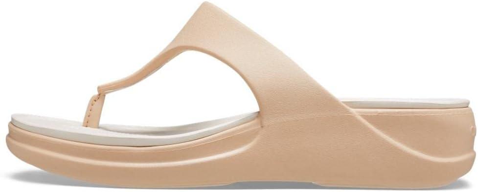 imageCrocs Womens Boca Wedge Flip Flop SandalChai