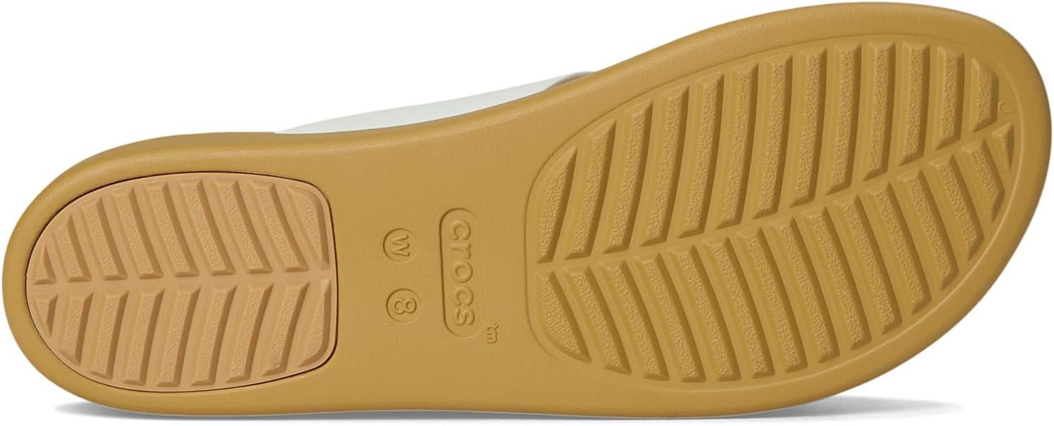 imageCrocs Womens Brooklyn Buckle Low WedgesChalkTan
