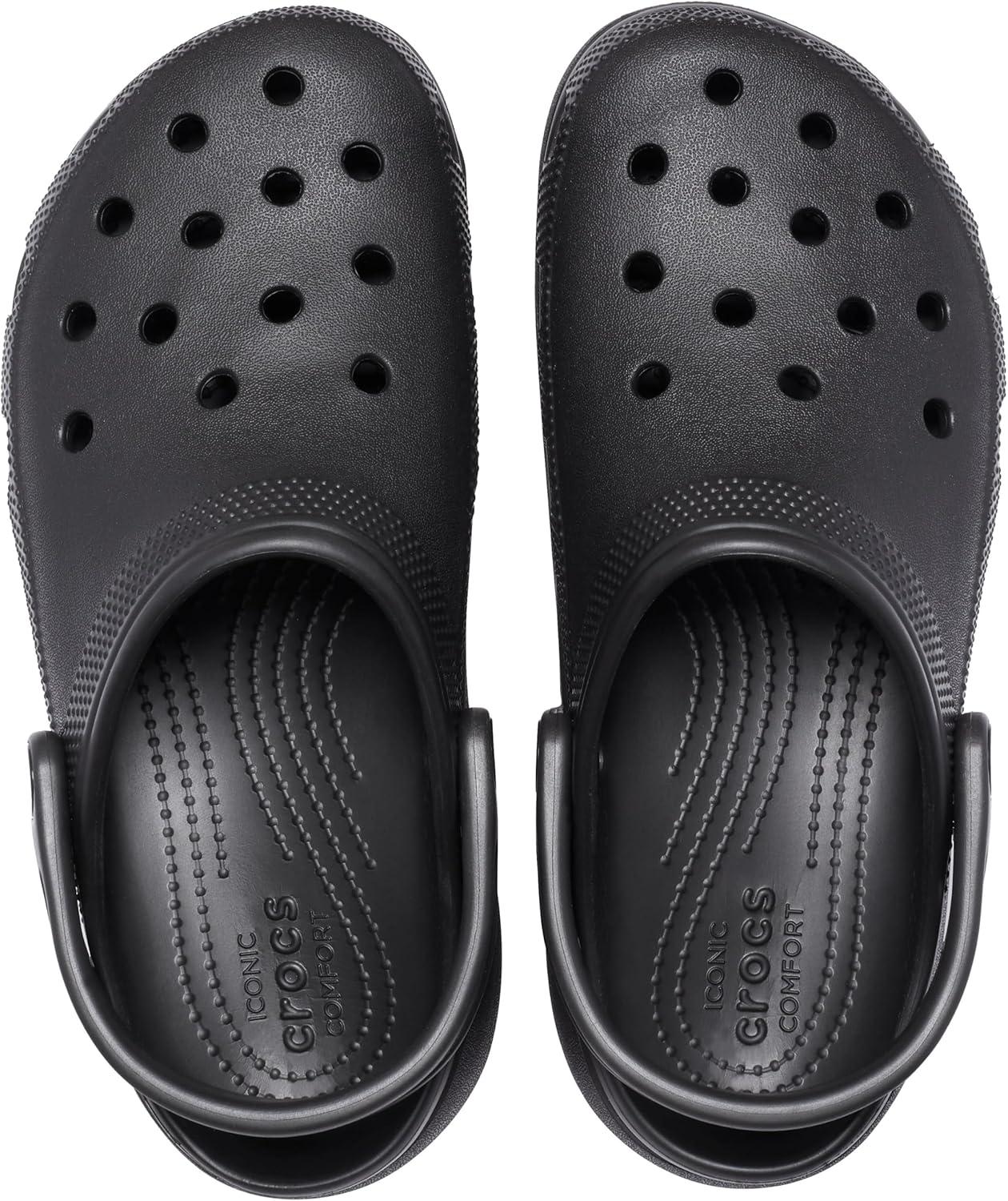 imageCrocs Womens Classic Clogs Platform ShoesBlack