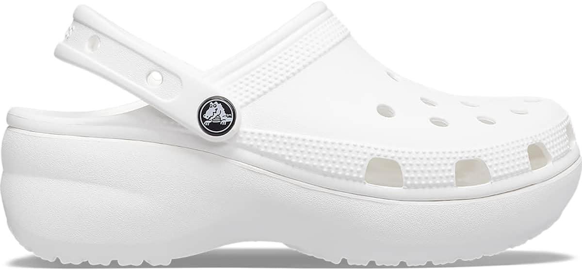 imageCrocs Womens Classic Clogs Platform ShoesWhite