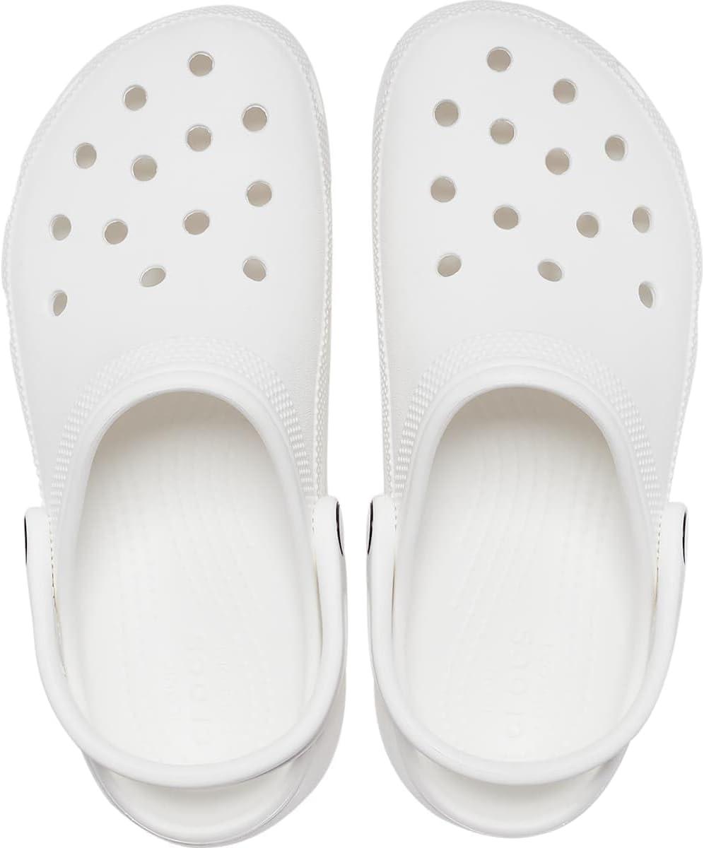 imageCrocs Womens Classic Clogs Platform ShoesWhite