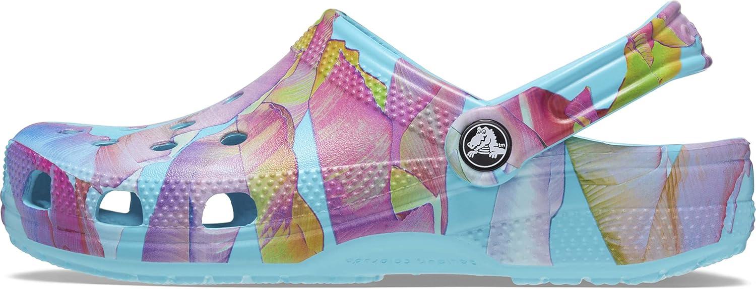 imageCrocs Womens Classic Marbled Tiedye ClogsNeptuneMulti
