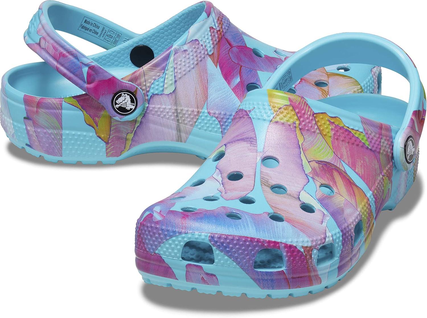 imageCrocs Womens Classic Marbled Tiedye ClogsNeptuneMulti