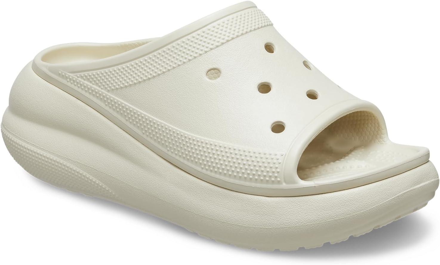 imageCrocs Womens Crush Slide Wedge SandalBone