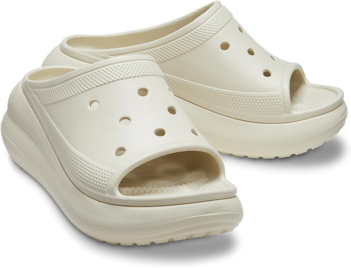imageCrocs Womens Crush Slide Wedge SandalBone