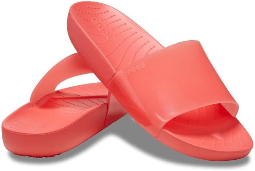 imageCrocs Womens Splash Slide SandalNeon Watermelon