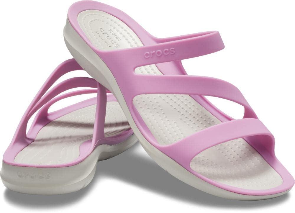 imageCrocs Womens Swiftwater SandalViolet Pearl White