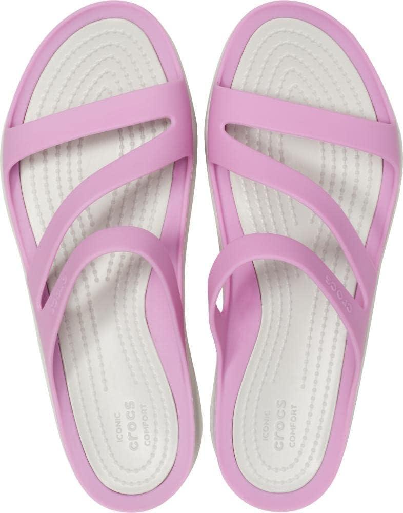 imageCrocs Womens Swiftwater SandalViolet Pearl White