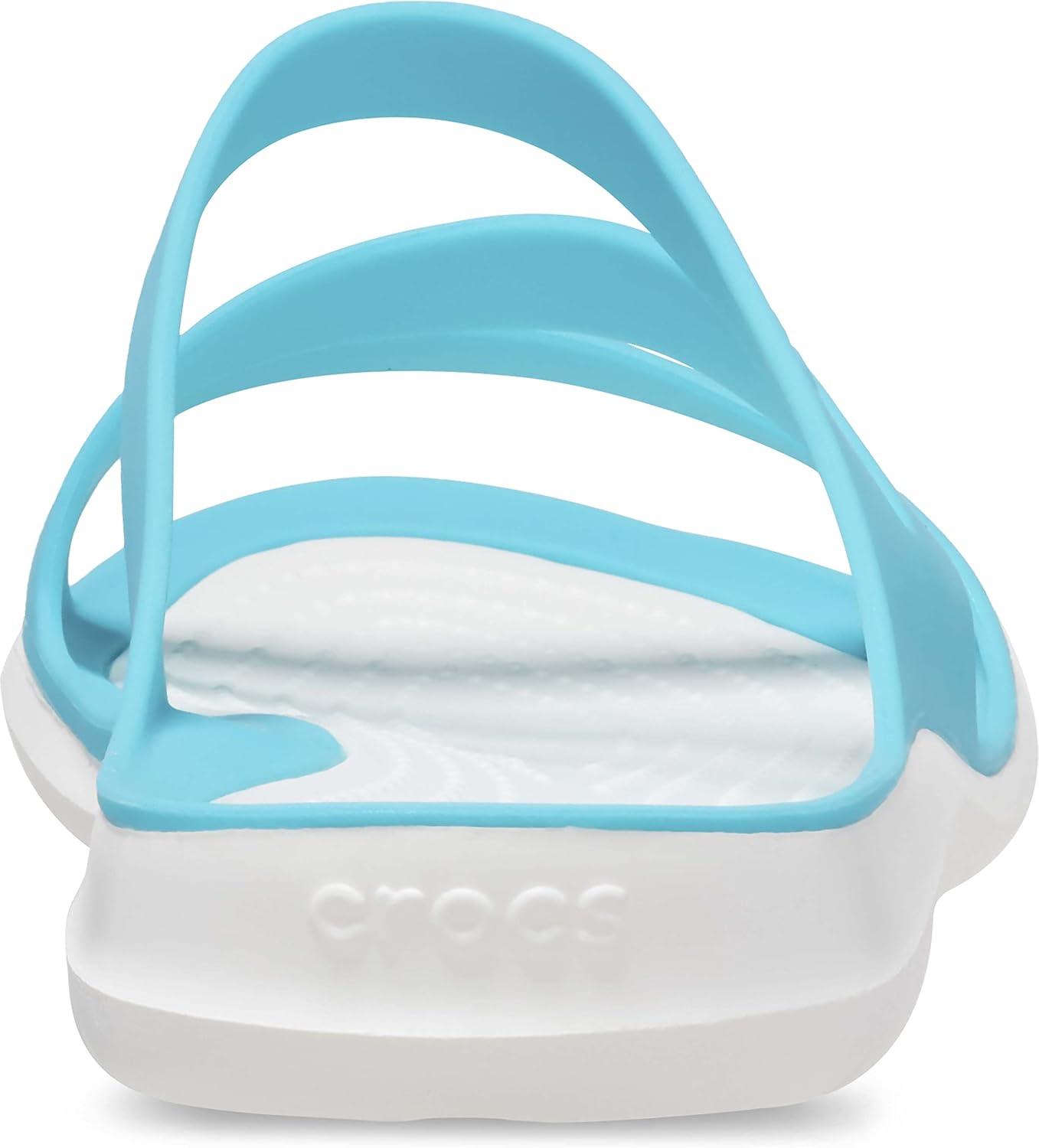 imageCrocs Womens Swiftwater SandalWhiteDigital Aqua