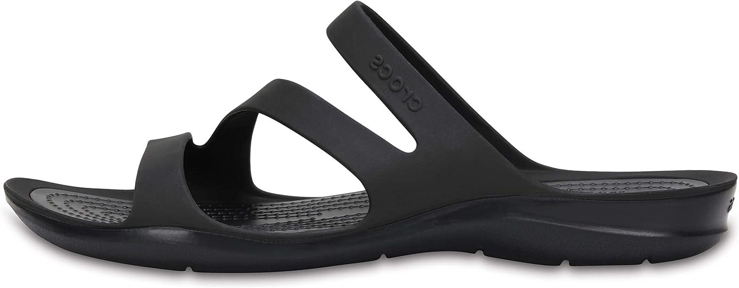 imageCrocs Womens Swiftwater Sandals SlideBlackBlack