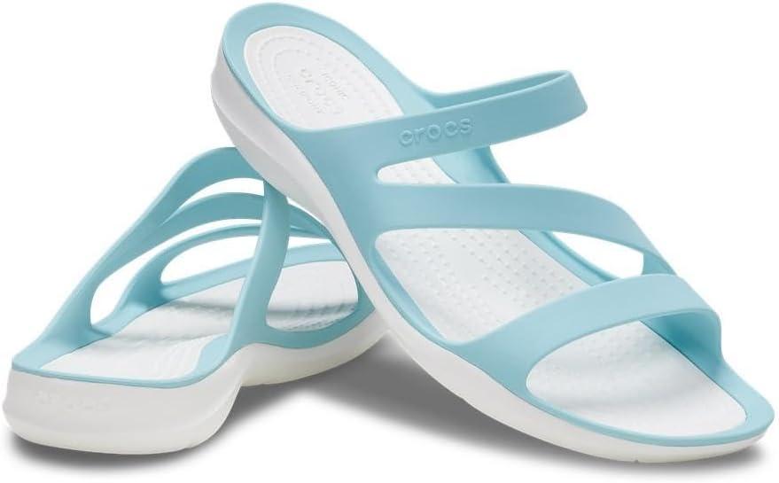 imageCrocs Womens Swiftwater Sandals SlidePure WaterWhite