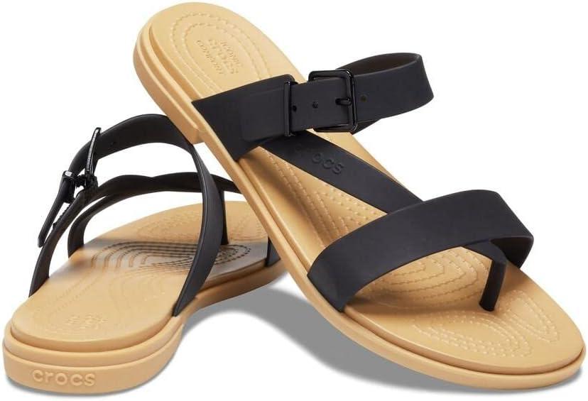 imageCrocs Womens Tulum Toe Post SandalsDark Gold