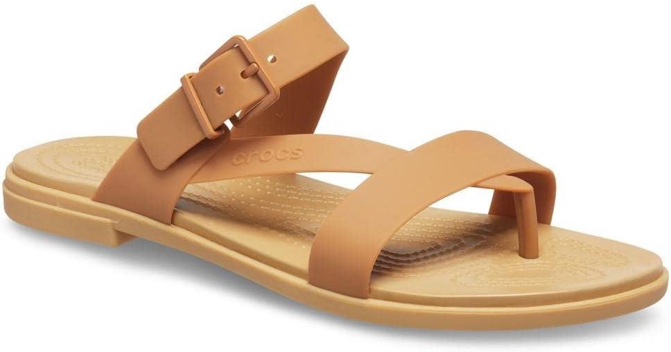 imageCrocs Womens Tulum Toe Post SandalsDark Gold