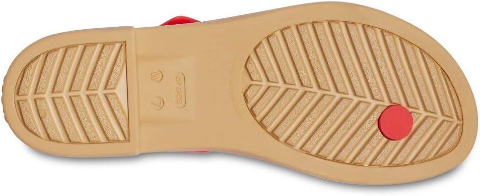 imageCrocs Womens Tulum Toe Post SandalsFlame