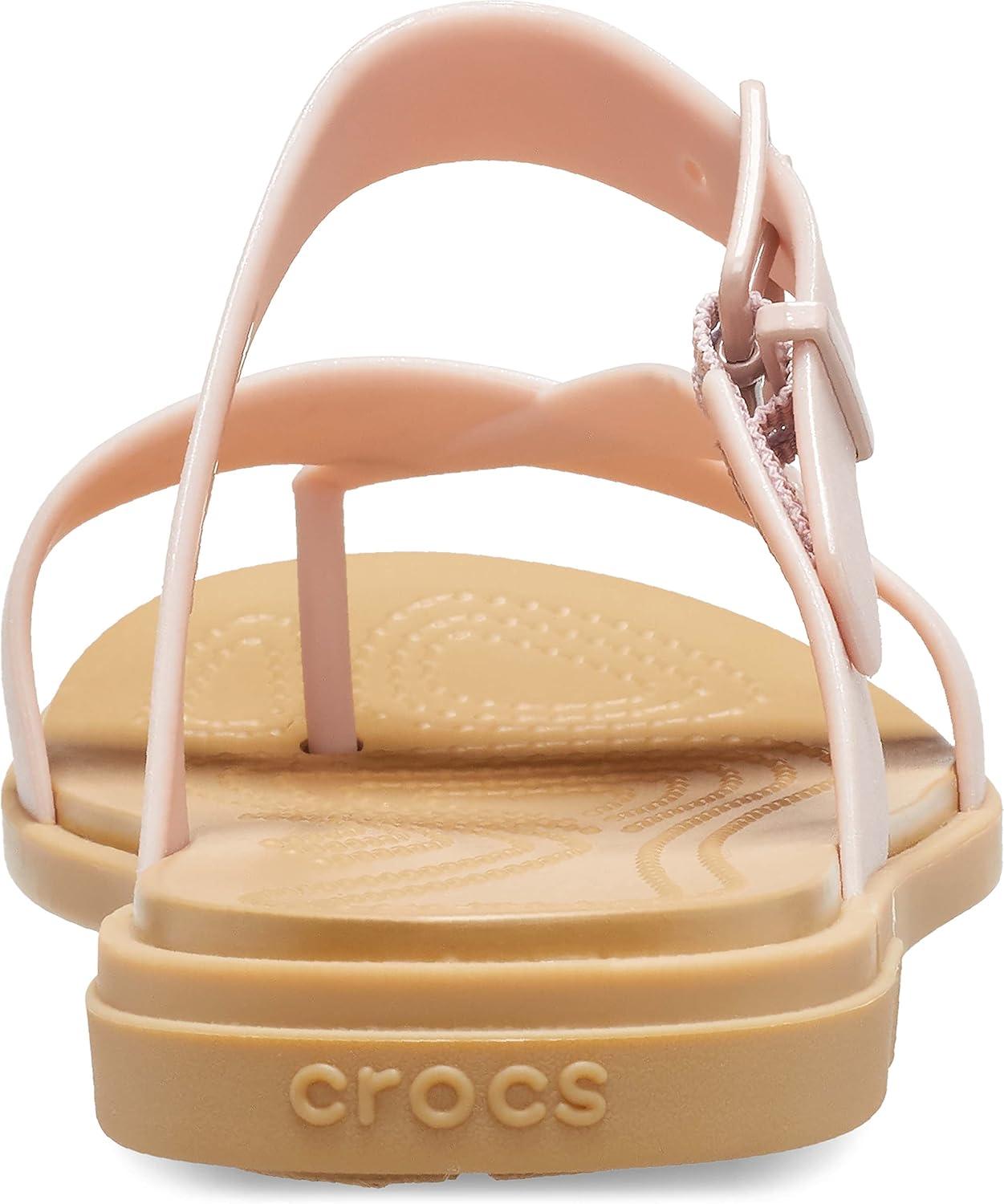 imageCrocs Womens Tulum Toe Post SandalsPink Clay