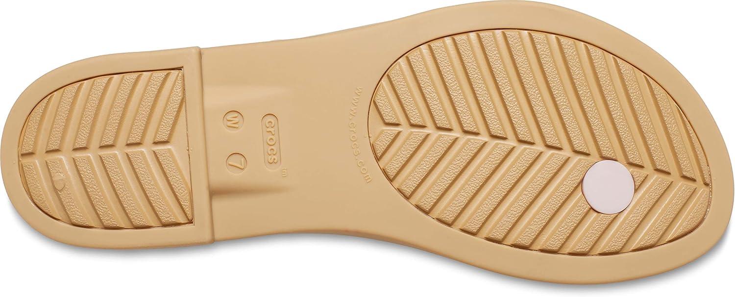 imageCrocs Womens Tulum Toe Post SandalsPink Clay