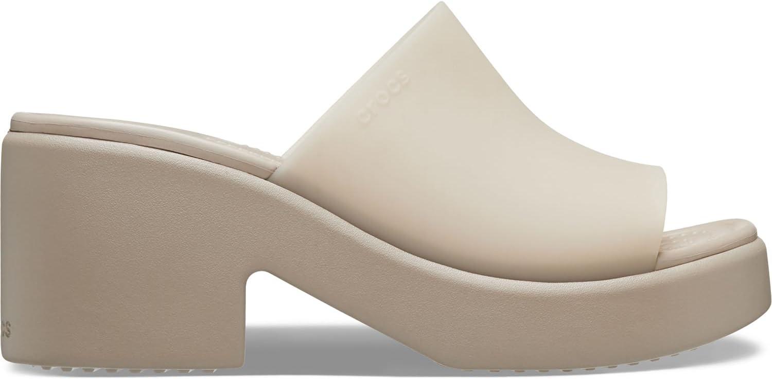 imageCrocs womens Brooklyn Slide HeelTaupe