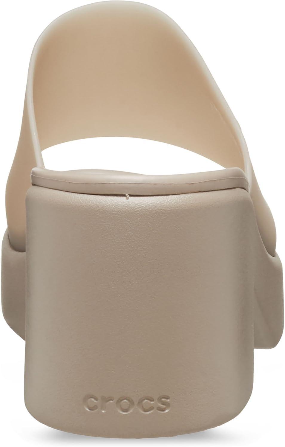 imageCrocs womens Brooklyn Slide HeelTaupe