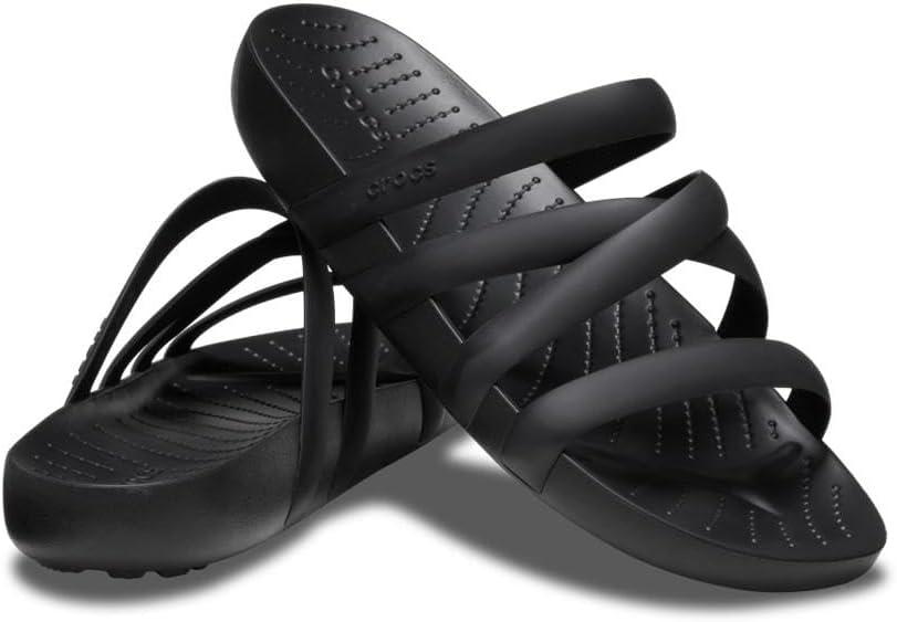 imageCrocs womens Splash Strappy SandalsBlack